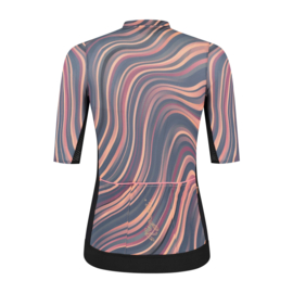 Rogelli Lynn dames fietsshirt korte mouwen - coral/grijs