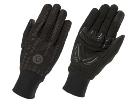 AGU Essential Hi-Vis winter fietshandschoenen - zwart