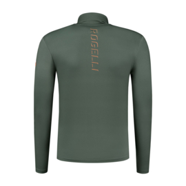 Rogelli Jake hardloopshirt heren lange mouwen - groen/oranje/zwart