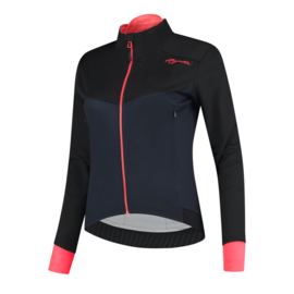 Rogelli Halo/Contenta dames winter fietsjack - blauw/zwart/coral