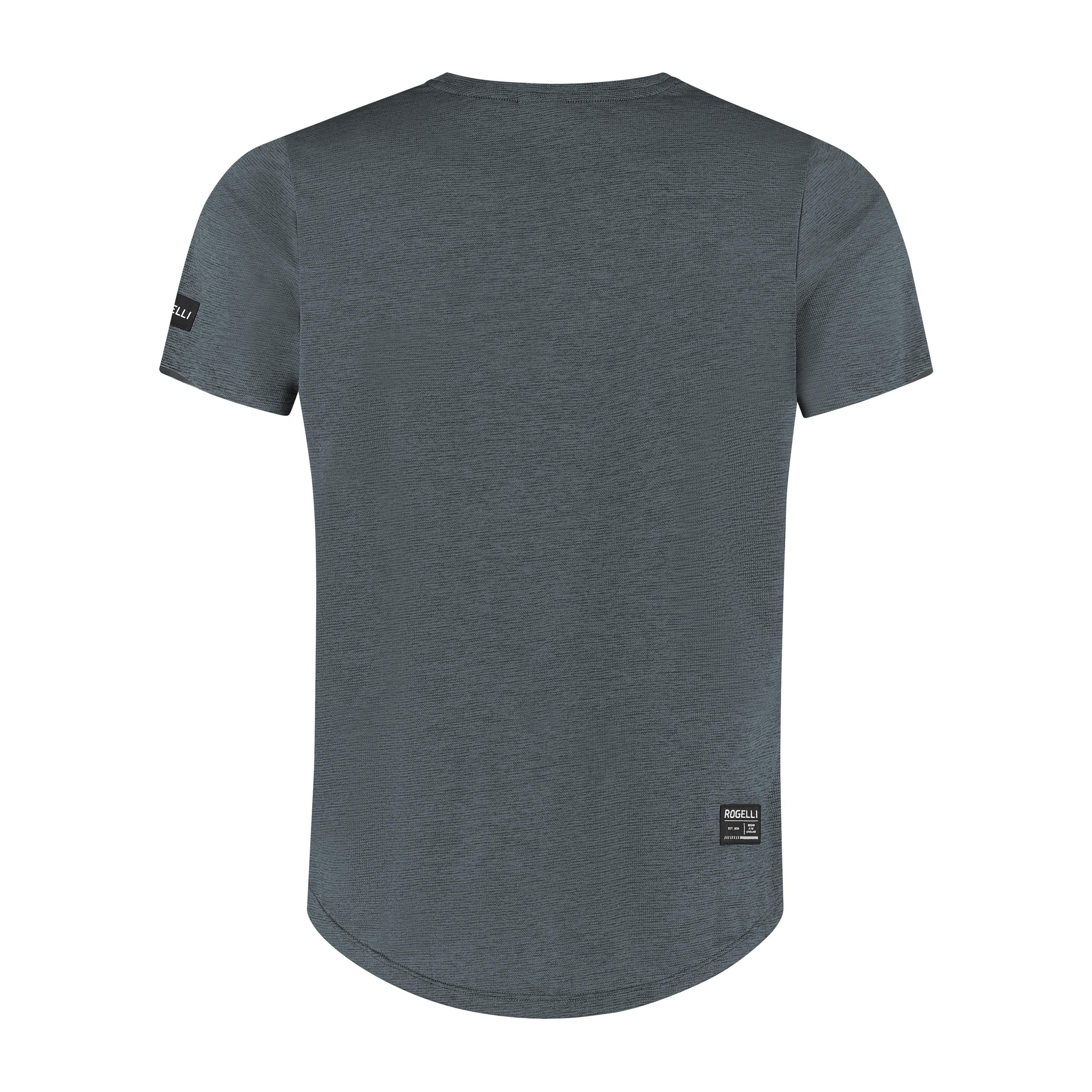 Rogelli Distance hardloopshirt heren korte mouw - blauw/grijs