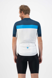Rogelli Prime heren fietskledingset –wit/blauw/zwart