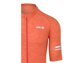 AGU Performance Merino  fietsshirt korte mouwen - sunset orange