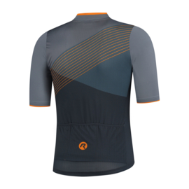 Rogelli Spike fietsshirt korte mouwen - grijs/oranje