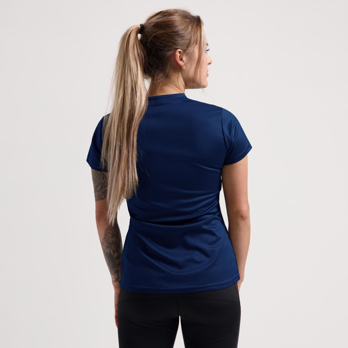Rogelli Promo dames hardloopshirt korte mouw - navy