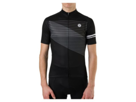 AGU Essential Striped fietsshirt korte mouwen - zwart