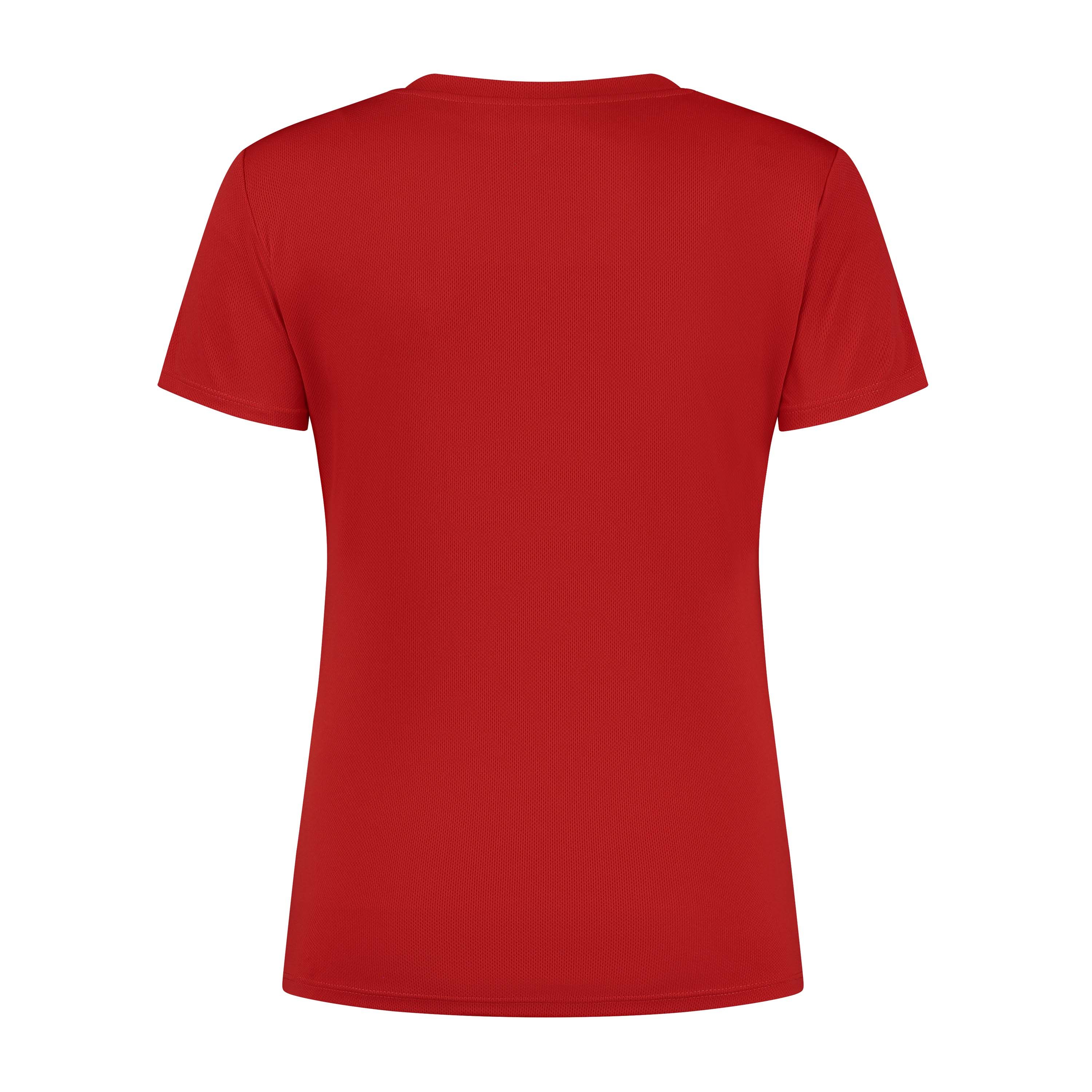 Rogelli Promo dames hardloopshirt korte mouwen - rood