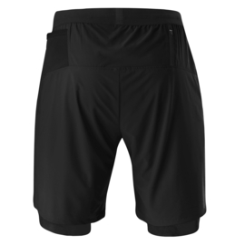 Löffler ASSL 2-in-1 korte hardloopbroek - zwart