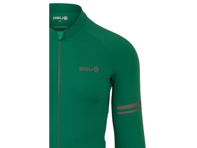 AGU Performance Solid heren fietsshirt lange mouwen - mystic green