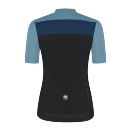 Rogelli Core Block dames fietsshirt korte mouwen - blauw/zwart