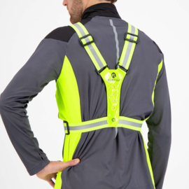 Rogelli hardloop veiligheidsvest met LED-verlichting - fluor