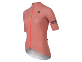 AGU Performance Merino dames fietsshirt korte mouwen - nature brown