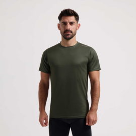 Rogelli Promo hardloopshirt heren korte mouw - military green