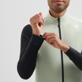 Rogelli Distance II heren fietsshirt lange mouwen - taupe/zwart