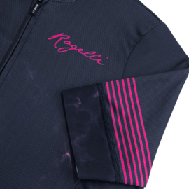 Rogelli Marble dames fietsshirt korte mouwen - blauw/roze