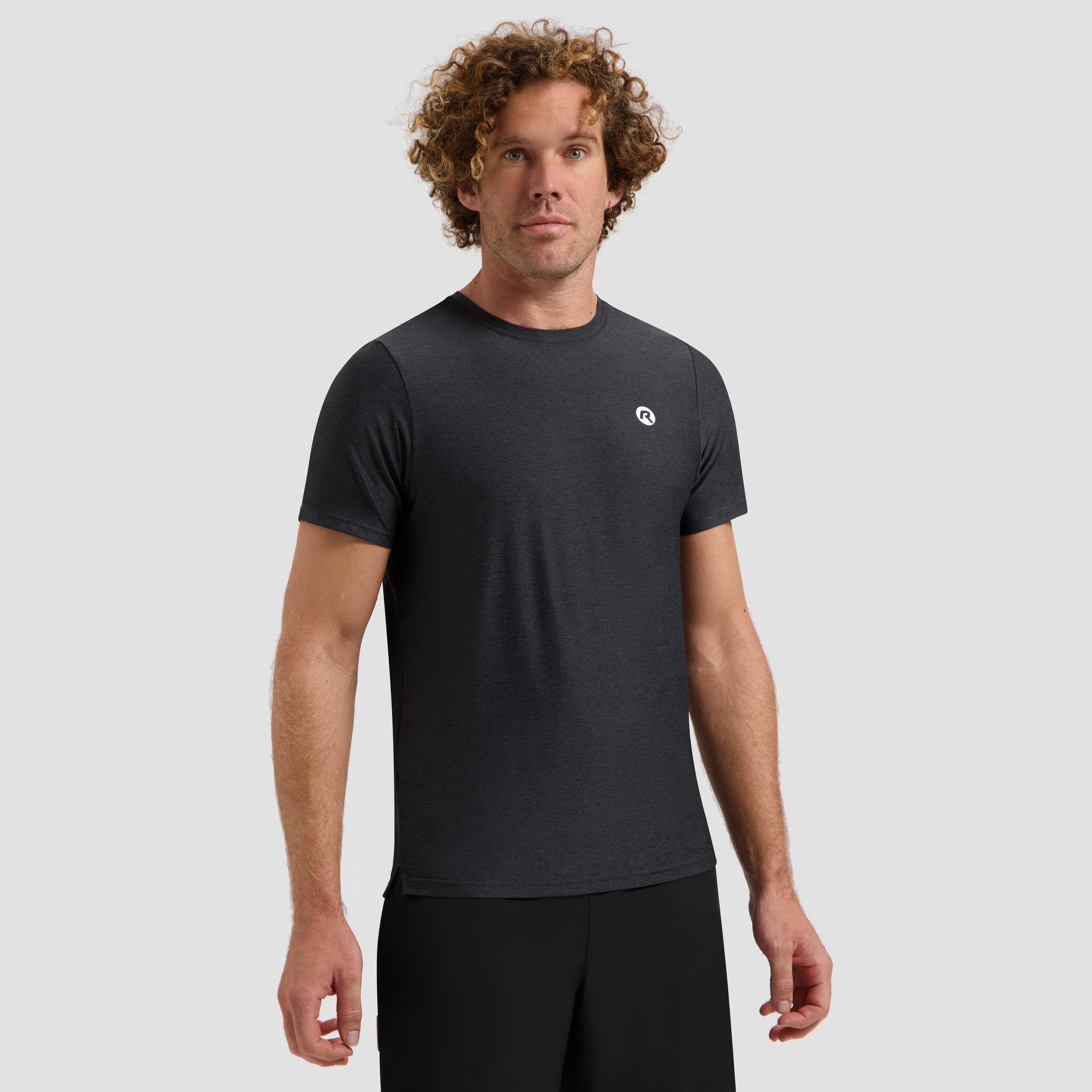 Rogelli Essential hardloopshirt heren korte mouw - zwart
