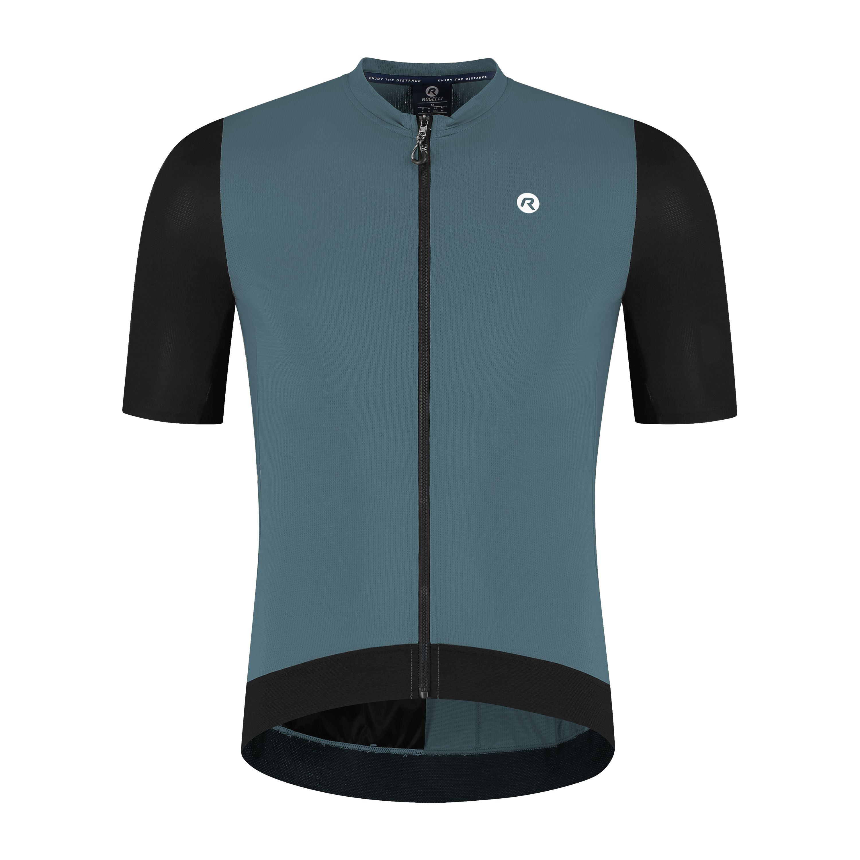 Rogelli Distance II heren zomer fietskledingset - blauw/zwart