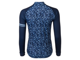AGU Essential Melange dames fietsshirt lange mouwen - blauw