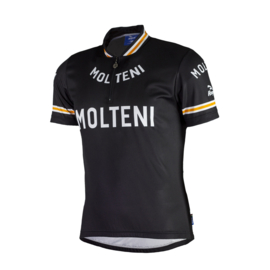 Rogelli Molteni retro fietsshirt korte mouwen - zwart