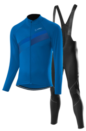 Löffler Evo winter fietskledingset - zwart/blauw