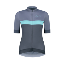 Rogelli Prime dames fietsshirt korte mouwen - blauw/turquoise