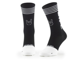 Sockeloen Enjoy Life fietssokken - zwart/wit