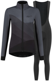 Rogelli Farah/Ultracing dames winter fietskledingset - zwart