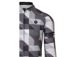 AGU Essential Triangle Stripe fietsshirt lange mouwen - black