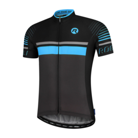Rogelli Hero fietsshirt korte mouwen - grijs/zwart/blauw