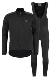 Rogelli Deep Winter winter fietskledingset - zwart