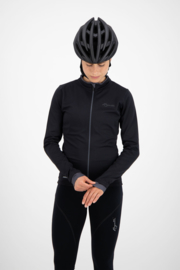 Rogelli Essential dames fietsshirt lange mouwen - zwart