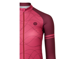 AGU Velo Wave dames fietsshirt lange mouwen - rusty pink