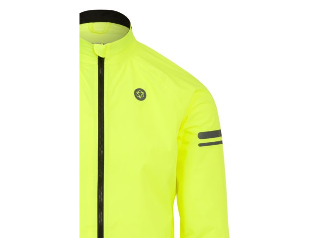 AGU Essential heren fiets regenjack - fluor