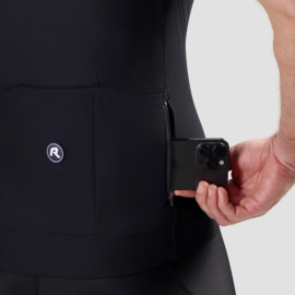 Rogelli Core Block heren fietsshirt korte mouwen - zwart/blauw