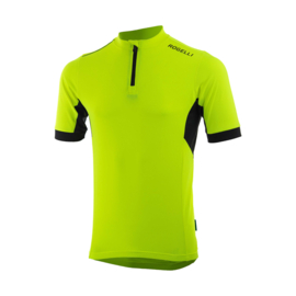 Rogelli Core kinder fietsshirt korte mouwen - fluor/zwart