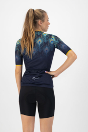 Rogelli Animal dames fietsshirt korte mouwen – blauw/geel (eco)