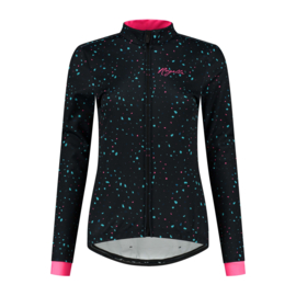 Rogelli Terrazzo/Select II dames winter fietskledingset - blauw/roze/zwart