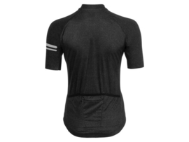 AGU Melange dames fietsshirt korte mouwen - zwart/grijs