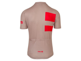 AGU Essential Stripes fietsshirt korte mouwen - bond greige