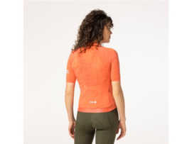 AGU Performance Merino dames fietsshirt korte mouwen - sunset orange