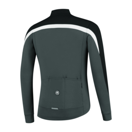 Rogelli Course heren fietsshirt lange mouwen - grijs/zwart/wit