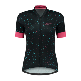 Rogelli Terrazzo dames fietsshirt korte mouwen - blauw/roze