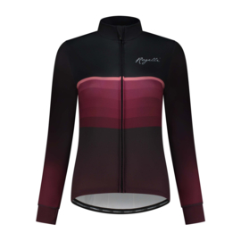 Rogelli Impress II dames fietsshirt lange mouwen – bordeaux/coral