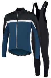 Rogelli Tavon/Course winter fietskledingset - blauw/zwart/wit