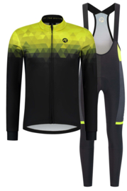 Rogelli Sphere/Fuse II winter fietskledingset - fluor/zwart