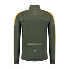 Rogelli Freeze heren winter fietsjack - groen/mosterd