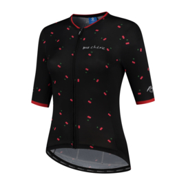 Rogelli Fruity dames fietsshirt korte mouwen - zwart/rood (eco)