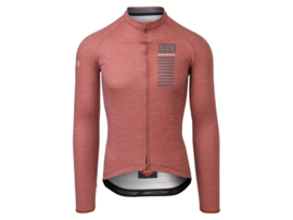 AGU Six6 merino fietsshirt lange mouwen - spice