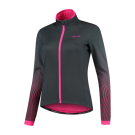 Rogelli Vivid dames winter fietsjack - grijs/roze