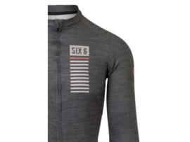 AGU Six6 merino fietsshirt lange mouwen - grijs